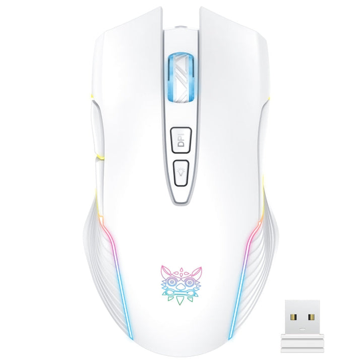 Lisslune | ONIKUMA CW905 2.4G RGB Lighting Wireless Mouse (Gray White)