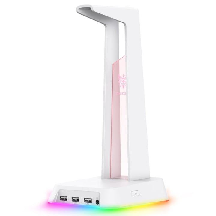 Lisslune | ONIKUMA ST-2 RGB Lighting Headset Stand (White)