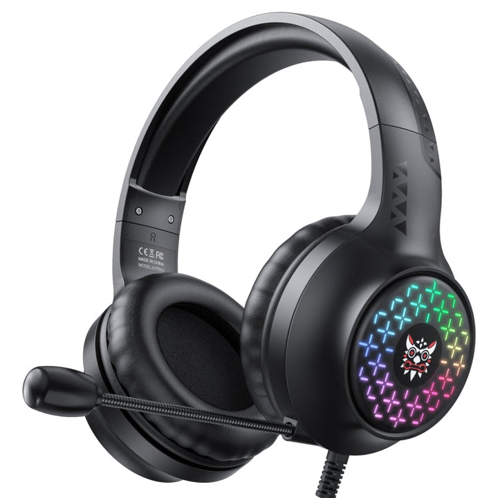 Lisslune | ONIKUMA X7 Pro USB + 3.5mm RGB Lighting Gaming Wired Headset (Black)