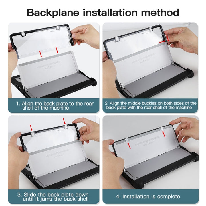 Lisslune | For MicroSoft Surface Go 1 / 2 / 3 Acrylic Transparent Hand Shoulder Strap Laptop Bag