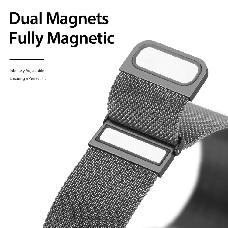Lisslune | DUX DUCIS Milanese Watch Strap for Apple Watch Series 9&8&7 45mm / SE 3&SE 2&6&SE&5&4 44mm / 3&2&1 42mm (Gun Grey)