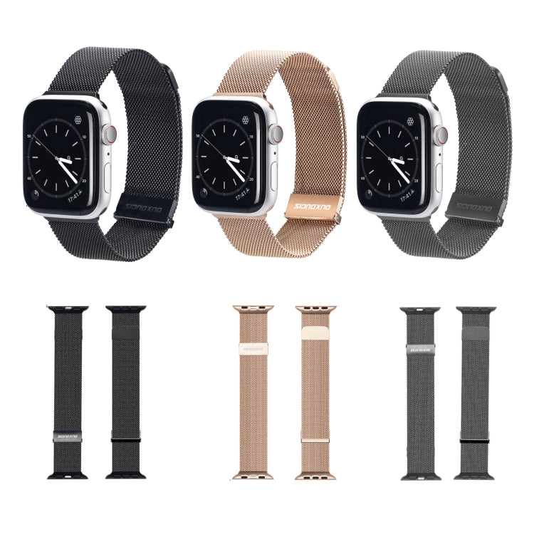 Lisslune | DUX DUCIS Milanese watch strap for Apple Watch Series 9&8&7 45mm / SE 3&SE 2&6&SE&5&4 44mm / 3&2&1 42mm (Gray)