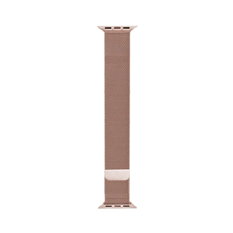 Lisslune | For Apple Watch Series 9&8&7 41mm / SE 3&SE 2&6&SE&5&4 40mm / 3&2&1 38mm Mutural Milanese Stainless Steel Watch Band (Rose Gold)