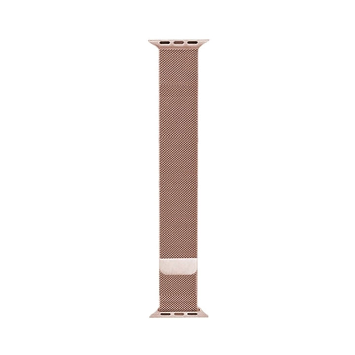Lisslune | For Apple Watch Series 9&8&7 41mm / SE 3&SE 2&6&SE&5&4 40mm / 3&2&1 38mm Mutural Milanese Stainless Steel Watch Band (Rose Gold)