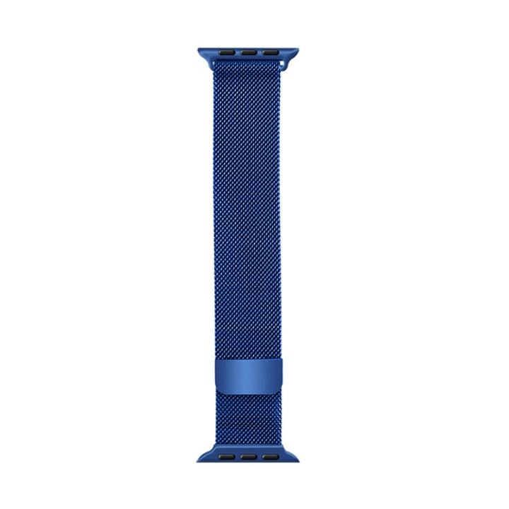 Lisslune | For Apple Watch Series 9&8&7 41mm / SE 3&SE 2&6&SE&5&4 40mm / 3&2&1 38mm Mutual Milanese Stainless Steel Bracelet���Blue���