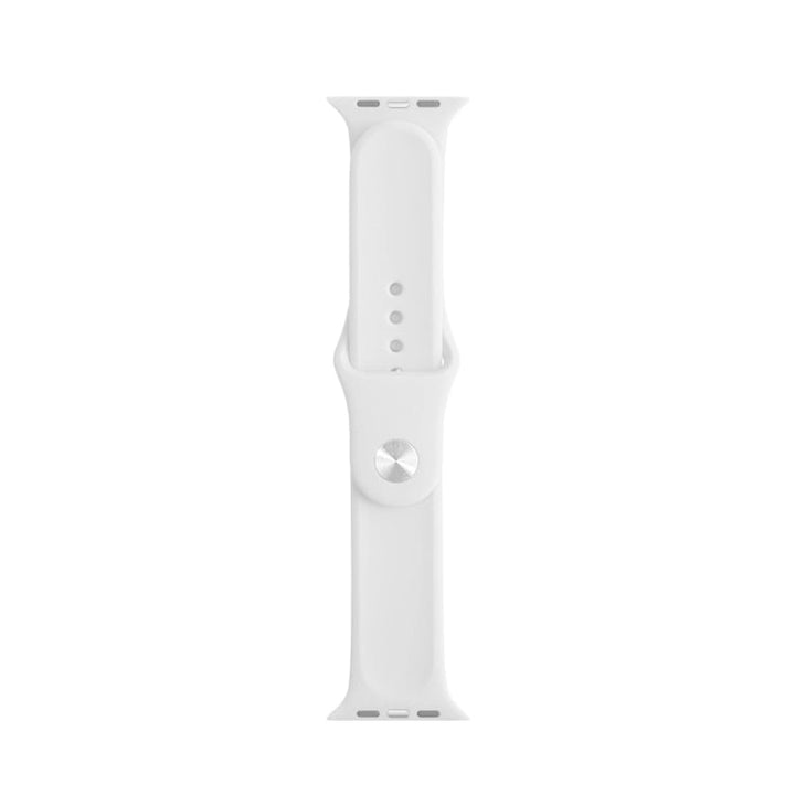 Lisslune | For Apple Watch Ultra 49mm&Watch Ultra 2 49mm / Series 9&8&7 45mm / SE 3&SE 2&6&SE&5&4 44mm / 3&2&1 42mm Mutural Liquid Silicone Watch Band(White)