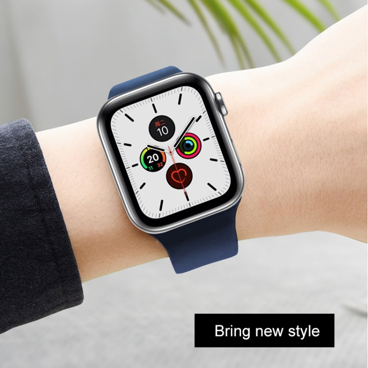 Lisslune | For Apple Watch Ultra 49mm&Watch Ultra 2 49mm / Series 9&8&7 45mm / SE 3&SE 2&6&SE&5&4 44mm / 3&2&1 42mm Mutural Liquid Silicone Watch Band(White)
