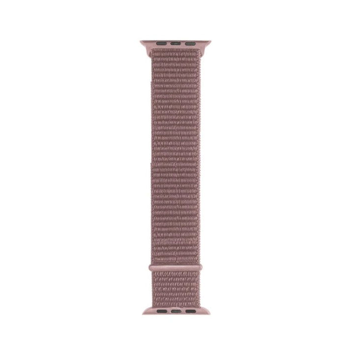 Lisslune | For Apple Watch Ultra 49mm & Watch Ultra 2 49mm / Series 9 & 8 & 7 45mm / SE 3 & SE 2 & 6 & SE & 5 & 4 44mm / 3 & 2 & 1 42mm Mutural Nylon Band (Pink)