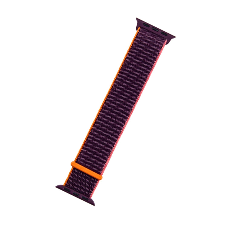 Lisslune | For Apple Watch Apple Watch Ultra 49mm&Watch Ultra 2 49mm / Series 9&8&7 45mm / SE 3&SE 2&6&SE&5&4 44mm / 3&2&1 42mm Mutural Nylon Watch Band (Plum Color)