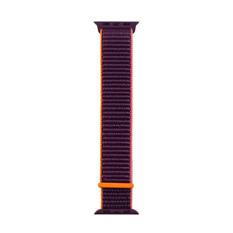 Lisslune | For Apple Watch Apple Watch Ultra 49mm&Watch Ultra 2 49mm / Series 9&8&7 45mm / SE 3&SE 2&6&SE&5&4 44mm / 3&2&1 42mm Mutural Nylon Watch Band (Plum Color)