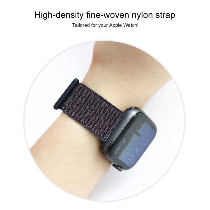 Lisslune | For Apple Watch Apple Watch Ultra 49mm & Watch Ultra 2 49mm / Series 9 & 8 & 7 45mm / SE 3 & SE 2 & 6 & SE & 5 & 4 44mm / 3 & 2 & 1 42mm Mutural Nylon Watch Band (White)