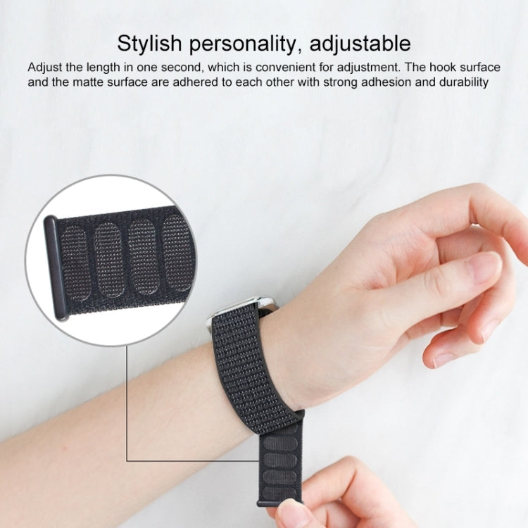 Lisslune | For Apple Watch Apple Watch Ultra 49mm & Watch Ultra 2 49mm / Series 9 & 8 & 7 45mm / SE 3 & SE 2 & 6 & SE & 5 & 4 44mm / 3 & 2 & 1 42mm Mutural Nylon Watch Band (Heartbeat Purple)