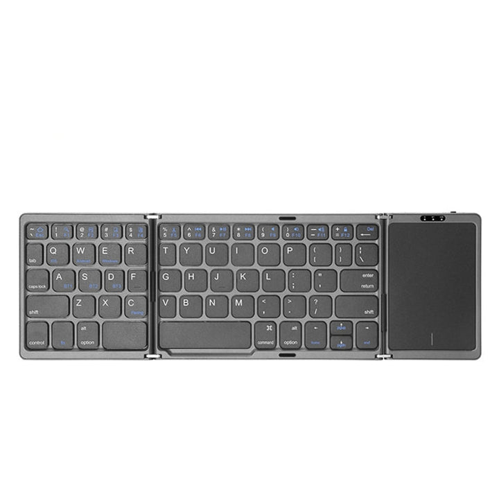 Lisslune | B089T Foldable Bluetooth Keyboard Rechargeable with Touchpad (Gray)