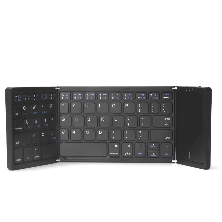 Lisslune | B089T Foldable Bluetooth Keyboard Rechargeable with Touchpad (Black)