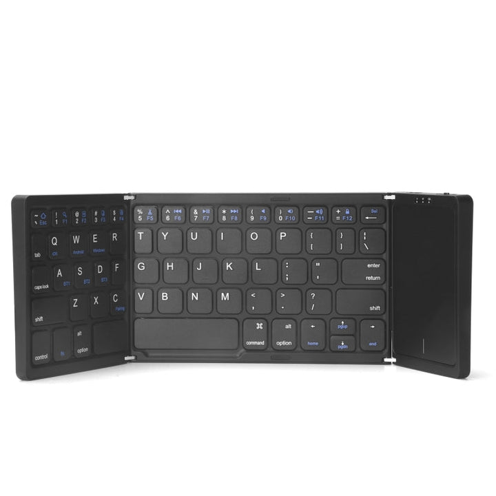 Lisslune | B089T Foldable Bluetooth Keyboard Rechargeable with Touchpad (Black)
