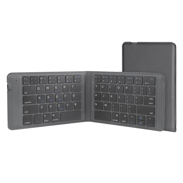 Lisslune | G2104 Leather foldable Bluetooth keyboard (Gray)
