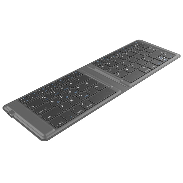 Lisslune | G2104 Leather foldable Bluetooth keyboard (Gray)