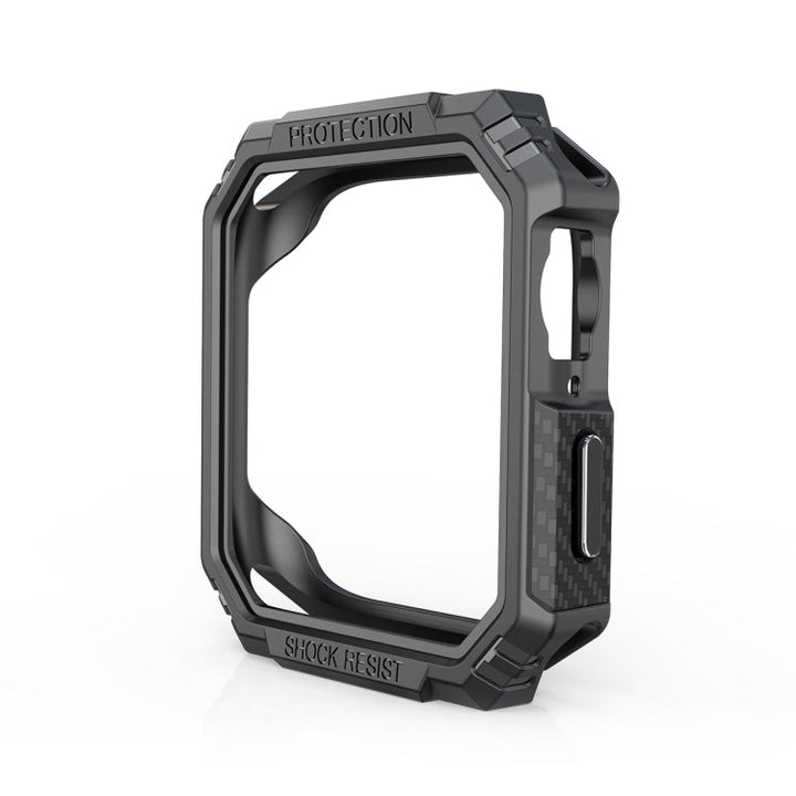 Lisslune | Carbon fiber contrast color protective case for Apple Watch Series 9 / 8 / 7 45mm (tin)