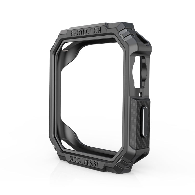 Lisslune | Carbon fiber contrast color protective case for Apple Watch Series 6 & SE & 5 & 4 40mm (tin)