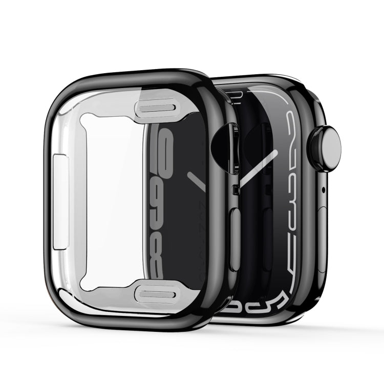 Lisslune | DUX DUCIS Samo Series electroplated TPU watch case for Apple Watch Series 9 / 8 / 7 45mm (Black)