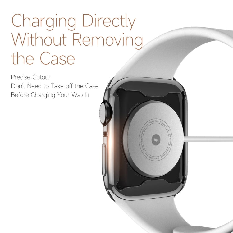 Lisslune | DUX DUCIS Samo Series electroplated TPU watch case for Apple Watch Series 9 / 8 / 7 45mm (Black)