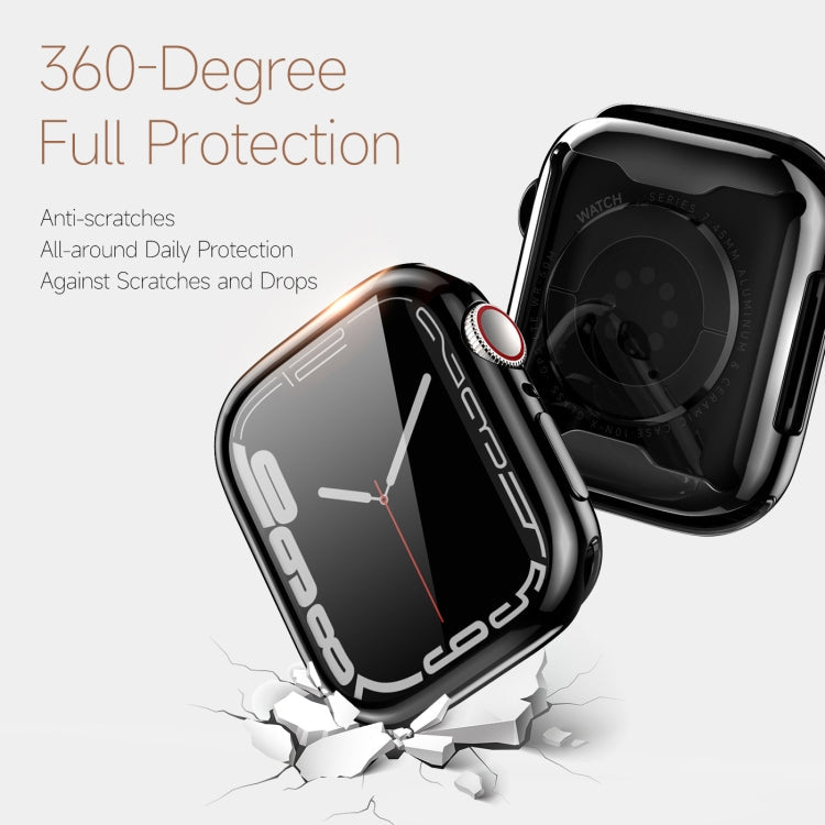 Lisslune | DUX DUCIS Samo Series electroplated TPU watch case for Apple Watch Series 9 / 8 / 7 45mm (Black)