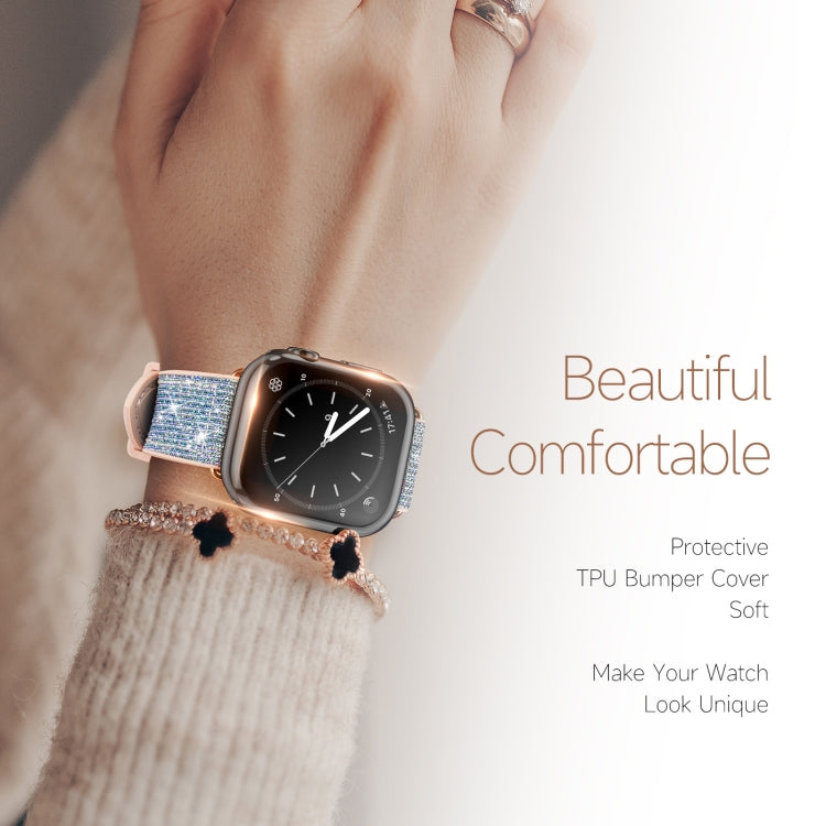 Lisslune | DUX DUCIS Samo Series electroplated TPU watch case for Apple Watch Series 9 / 8 / 7 45mm (Black)