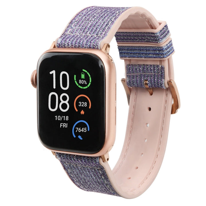 Lisslune | Glitter Starry Sky Watch Strap for Apple Watch Series 9&8&7 41mm / SE 3&SE 2&6&SE&5&4 40mm / 3&2&1 38mm (Light Purple)