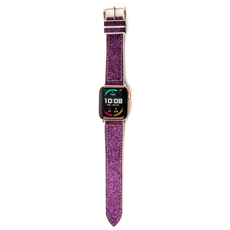 Lisslune | Glitter Starry Sky Watch Band for Apple Watch Series 9&8&7 41mm / SE 3&SE 2&6&SE&5&4 40mm / 3&2&1 38mm (Dark Purple)