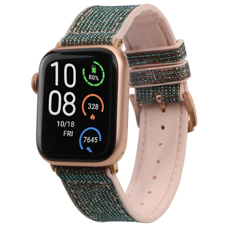 Lisslune | Glitter Starry Sky Watch Band for Apple Watch Series 9&8&7 41mm / SE 3&SE 2&6&SE&5&4 40mm / 3&2&1 38mm (Green)