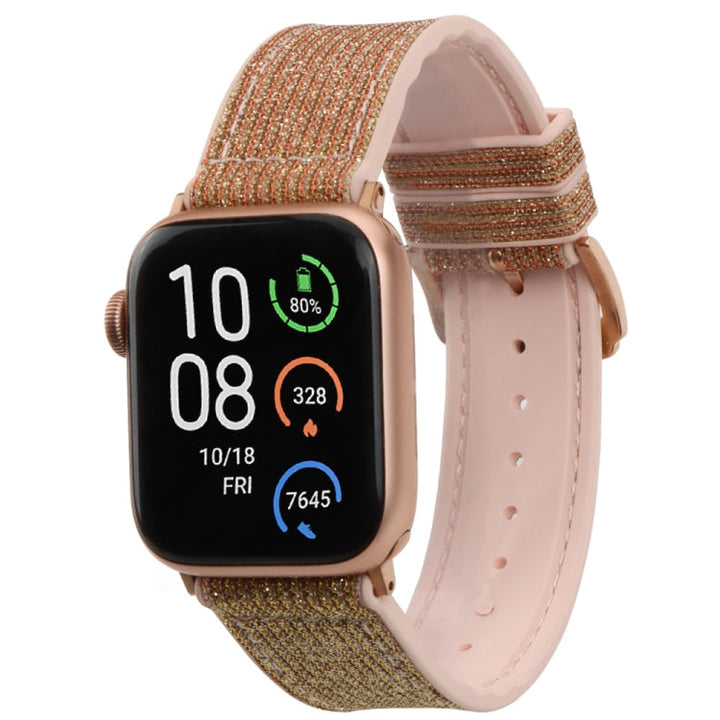 Lisslune | Glitter Starry Sky Watch Band For Apple Watch Series 9&8&7 41mm / SE 3&SE 2&6&SE&5&4 40mm / 3&2&1 38mm(Gold)