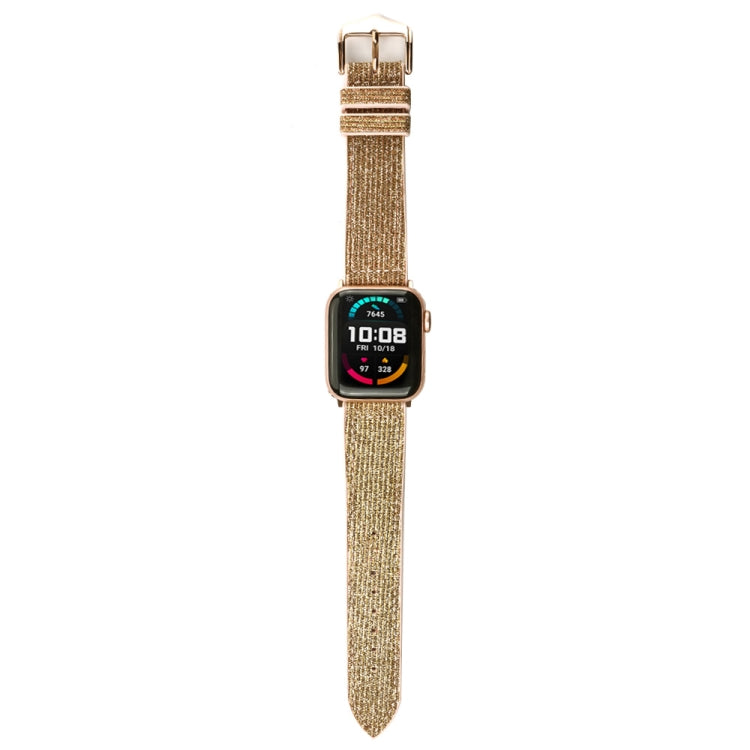 Lisslune | Glitter Starry Sky Watch Band For Apple Watch Series 9&8&7 41mm / SE 3&SE 2&6&SE&5&4 40mm / 3&2&1 38mm(Gold)