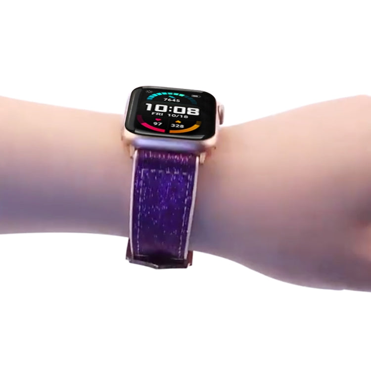 Lisslune | Glitter Starry Sky Watch Band For Apple Watch Series 9&8&7 41mm / SE 3&SE 2&6&SE&5&4 40mm / 3&2&1 38mm(Gold)
