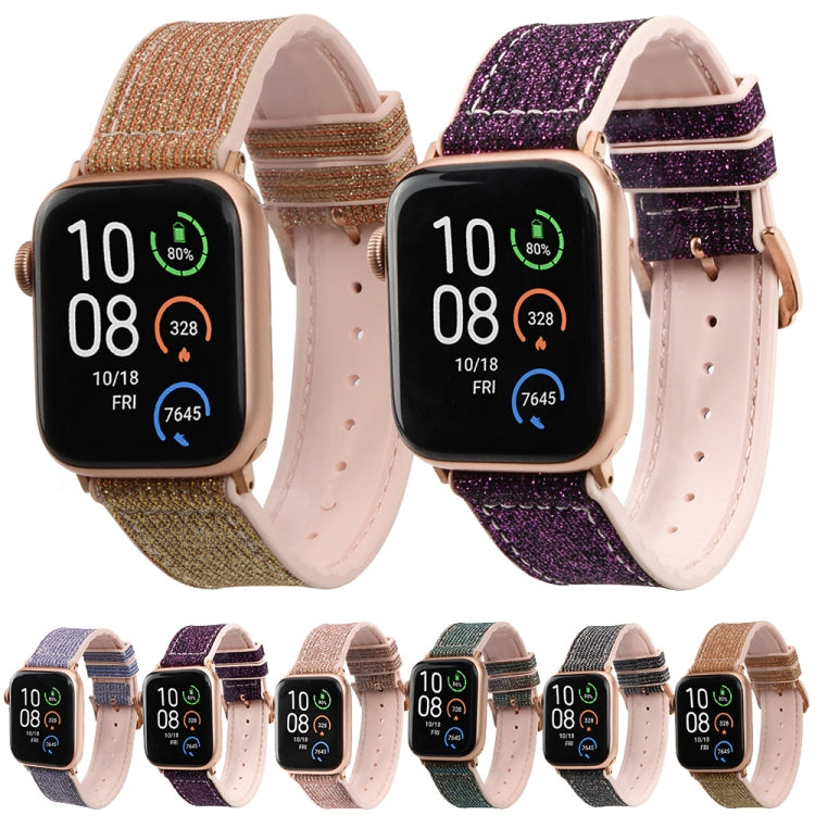 Lisslune | Glitter Starry Sky Watch Band For Apple Watch Series 9&8&7 41mm / SE 3&SE 2&6&SE&5&4 40mm / 3&2&1 38mm(Gold)