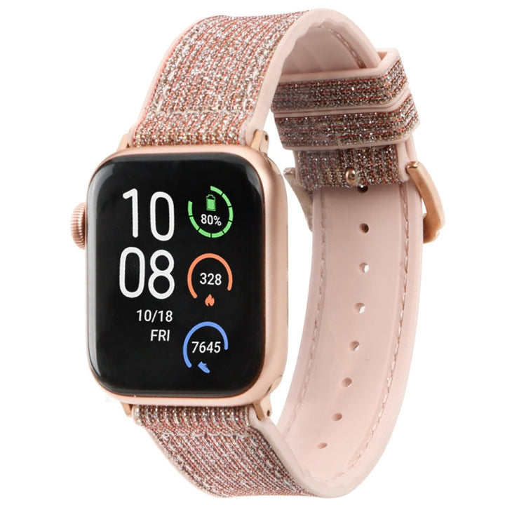 Lisslune | Glitter Starry Sky Watch Band for Apple Watch Ultra 49mm&Watch Ultra 2 49mm / Series 9&8&7 45mm / SE 3&SE 2&6&SE&5&4 44mm / 3&2&1 42mm (Pink)