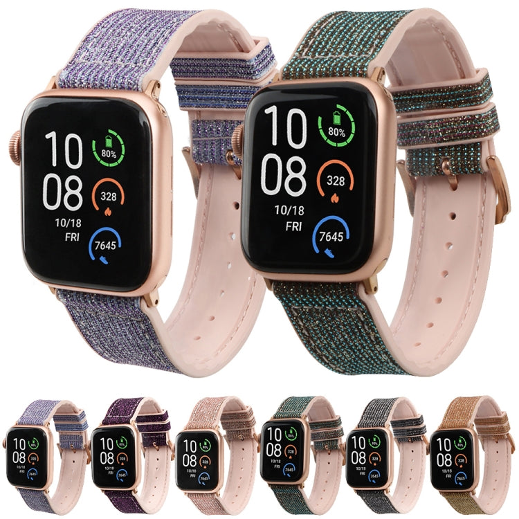Lisslune | Glitter Starry Sky Watch Band for Apple Watch Ultra 49mm&Watch Ultra 2 49mm / Series 9&8&7 45mm / SE 3&SE 2&6&SE&5&4 44mm / 3&2&1 42mm (Pink)