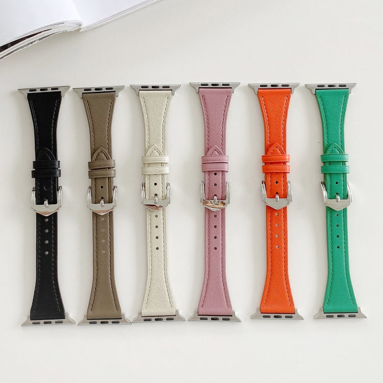 Lisslune | Leather Bracelet for Apple Watch Series 9&8&7 41mm / SE 3&SE 2&6&SE&5&4 40mm / 3&2&1 38mm (Light Brown)