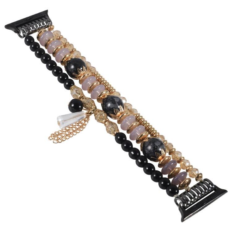 Lisslune | Chain Tassel Watch Strap for Apple Watch Series 9&8&7 41mm / SE 3&SE 2&6&SE&5&4 40mm / 3&2&1 38mm (Black)