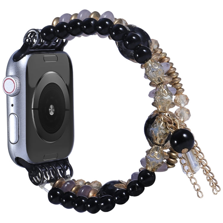 Lisslune | Chain-Tassel-Watch band for Apple Watch Ultra 49mm & Watch Ultra 2 49mm / Series 9 & 8 & 7 45mm / SE 3 & SE 2 & 6 & SE & 5 & 4 44mm / 3 & 2 & 1 42mm (Black)