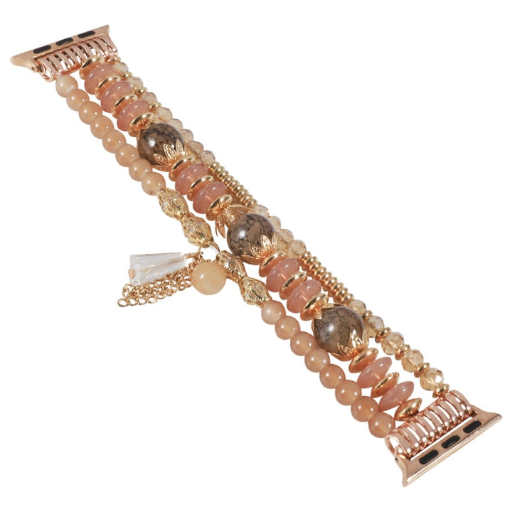Lisslune | Chain tassel watch band for Apple Watch Ultra 49mm & Watch Ultra 2 49mm / Series 9 & 8 & 7 45mm / SE 3 & SE 2 & 6 & SE & 5 & 4 44mm / 3 & 2 & 1 42mm (Light Coffee)