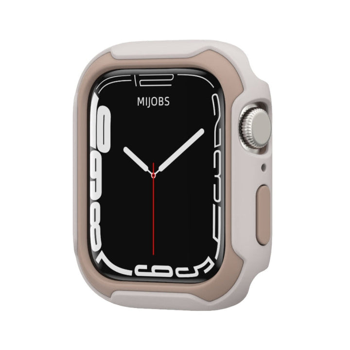 Lisslune | Removable Two-Color Watch Case For Apple Watch Series 9 / 8 / 7 41mm / 6&SE&5&4 40mm (Warm Gray Light Apricot)
