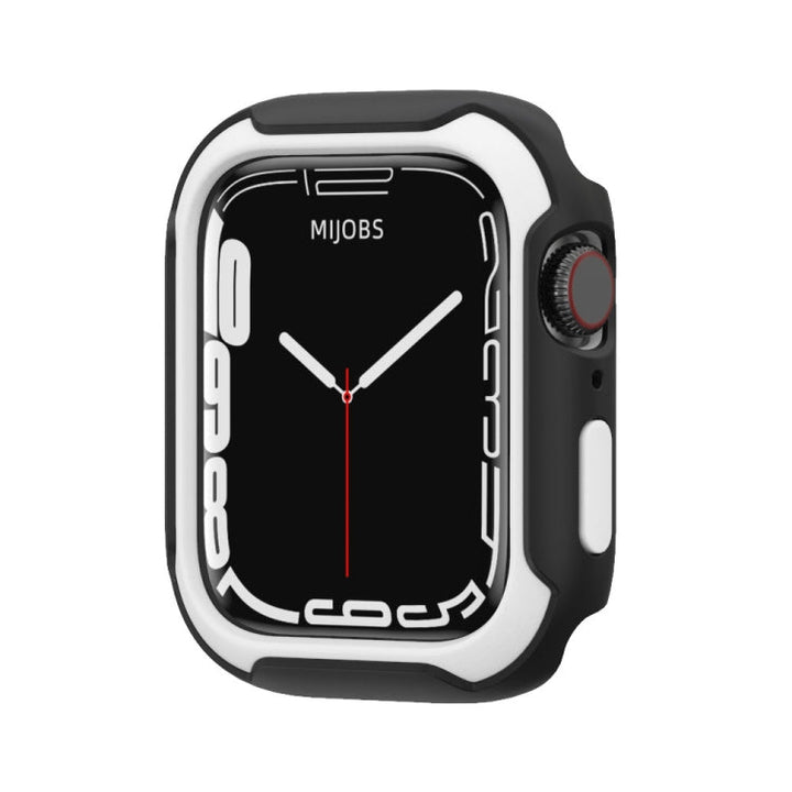 Lisslune | Removable Two-Color Watch Case for Apple Watch Series 9 / 8 / 7 45mm / 6&SE&5&4 44mm (Black White)