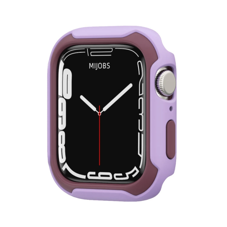 Lisslune | Removable two-tone case for Apple Watch Series 9 / 8 / 7 45mm / 6&SE&5&4 44mm (Purple wine red)