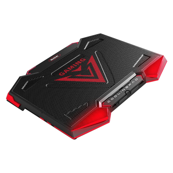Lisslune | 5 Fan 2 USB Liftable Folding Laptop Cooling Stand (Blue Red)