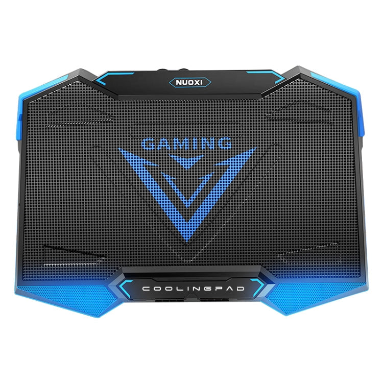 Lisslune | 5 Fan 2 USB Lift Folding Laptop Cooling Stand (Black Blue)