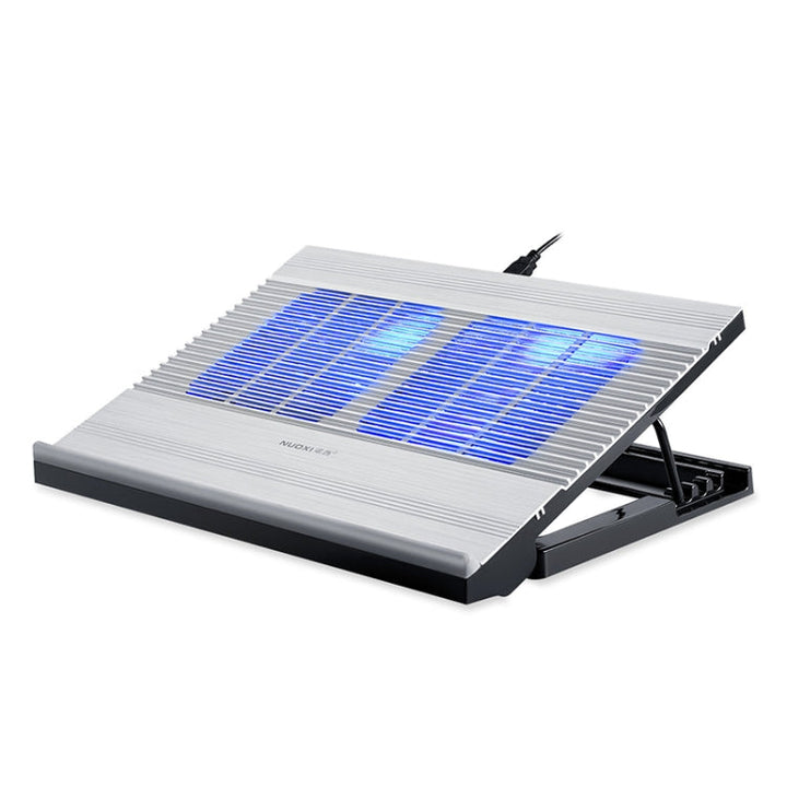 Lisslune | T10 Aluminum Alloy Multi Gear Adjustable Laptop Cooler (Silver)