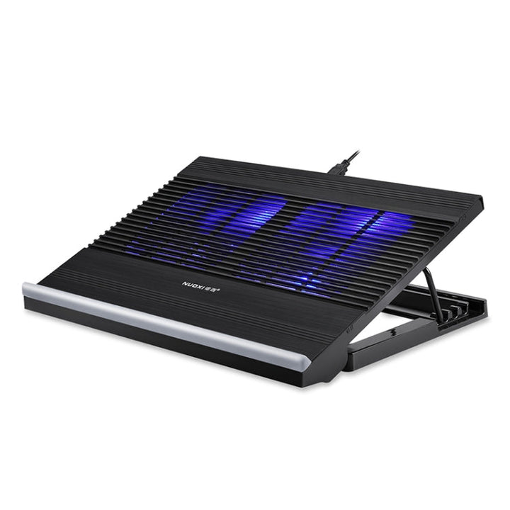 Lisslune | T10 Aluminum Alloy Multi Gear Adjustable Laptop Cooler (Black)