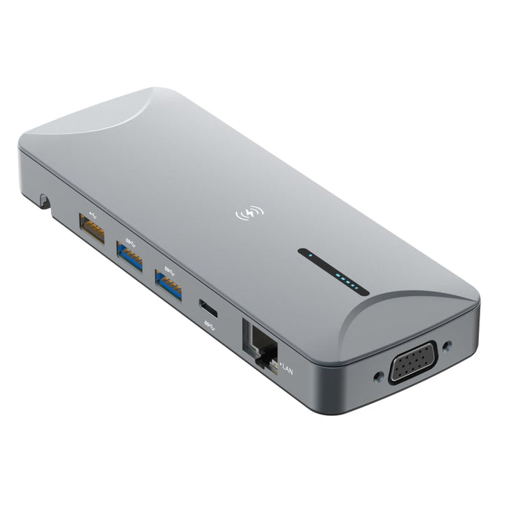 Lisslune | V240 12-in-1 Multifunction USB-C / Type-C 3.1 Male HUB Docking Station (Gray)