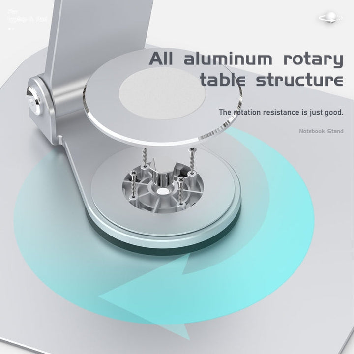 Lisslune | R-JUST BJ01-02 360 Degree Rotating Laptop Lifting Bracket (Silver)