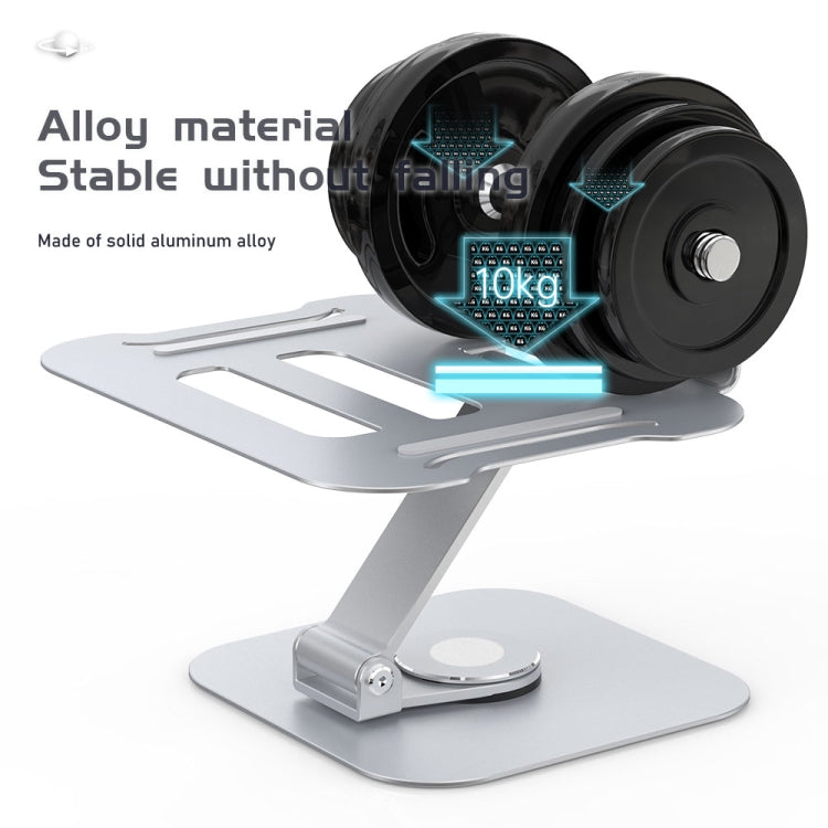 Lisslune | R-JUST BJ01-02 360 Degree Rotating Laptop Lifting Bracket (Silver)